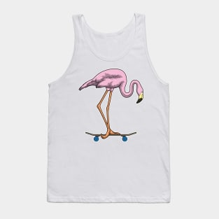 Flamingo Skater Skateboard Tank Top